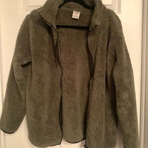 Green Sherpa jacket